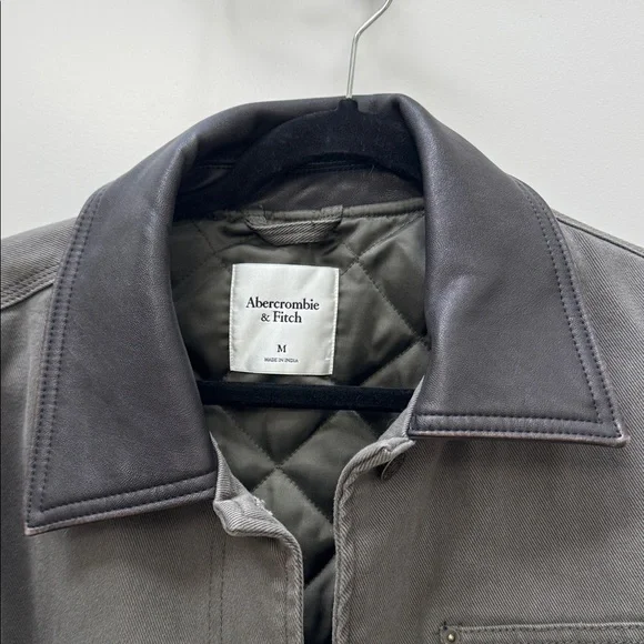 Abercrombie & Fitch dark olive Workwear Jacket-Medium - Picture 2 of 6